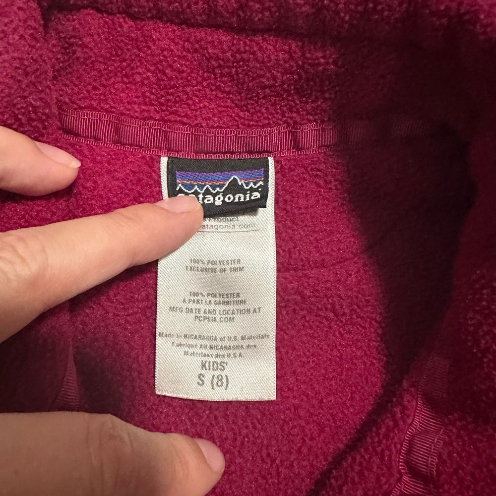 Patagonia Synchilla Vest Berry Kids S (8) - Picture 5 of 5